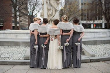winter-wedding-grey-bridesmaids